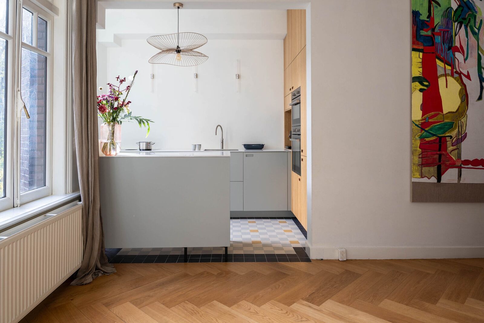 RAW MDF Kitchen fronts with Getacore worktop by BABOON