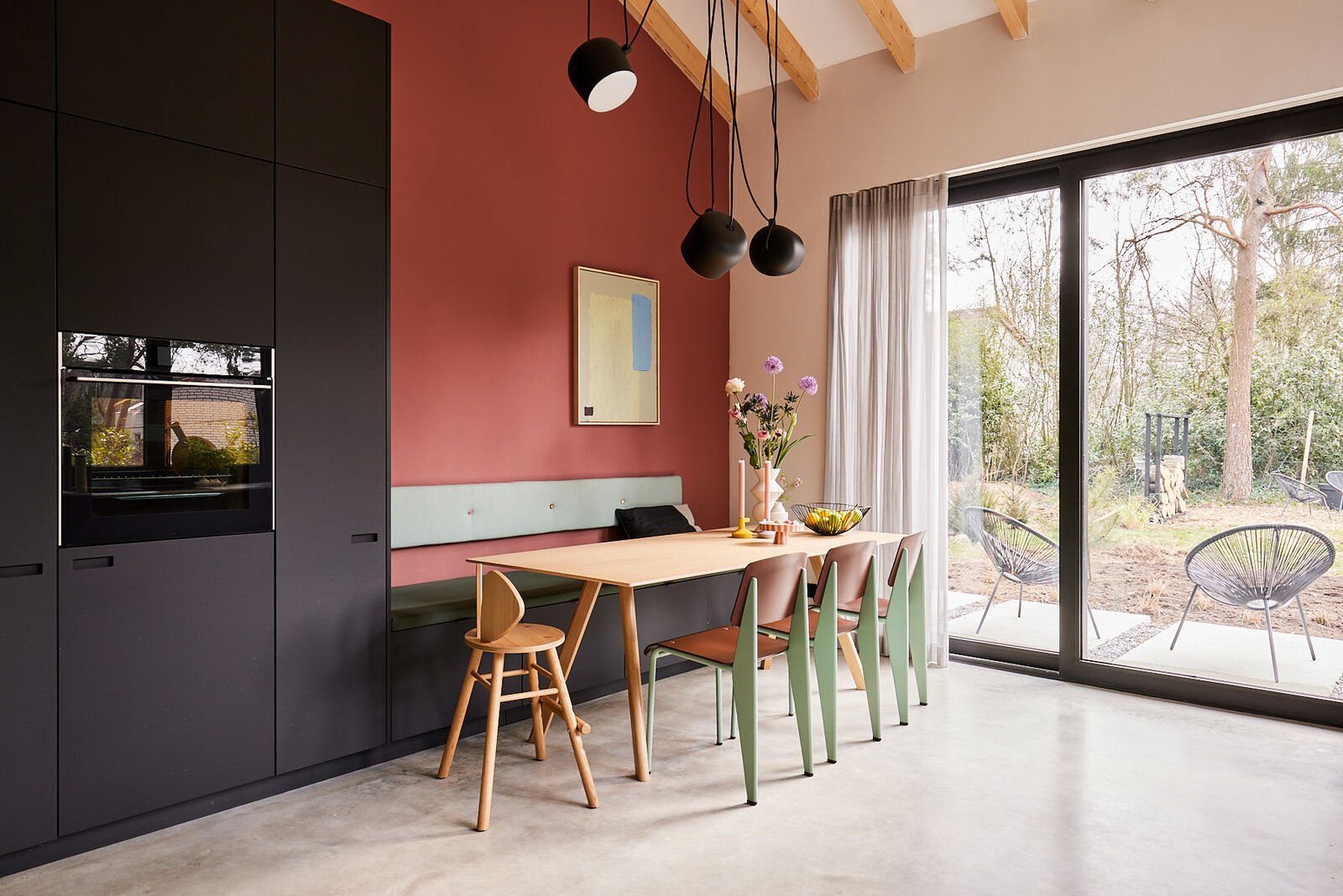 RAW mdf kitchen fronts in raw black